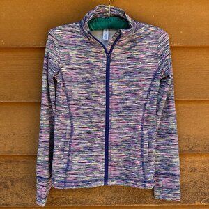 Ideology Girls Multi-Color Printed Zip-Up Jacket M